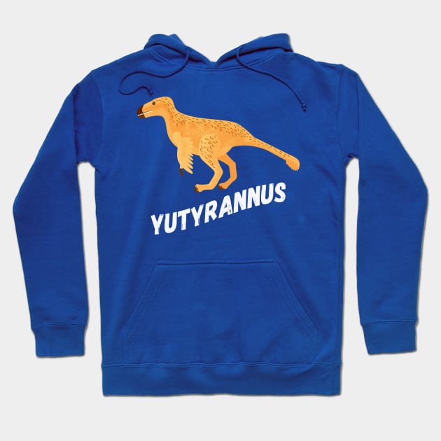 Fun Yutyrannus Dinosaur Design Hoodie by Terra Fossil Merch